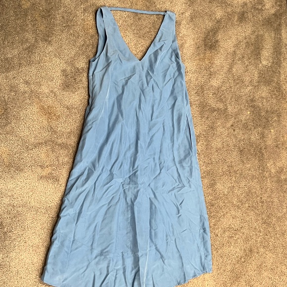 Enza Costa Silk Sleeveless Slip Midi Dress - Picture 3 of 9